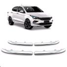 Kit 04 Frisos Cromado para Fiat Cronos 2023 2024
