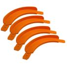 Kit 04 Hot Wheels - Pista Curva 90 para Carrinhos de Escala