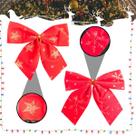 Kit 04 Laços De Natal Para Decorações/enfeites Natalino Glitter Black Friday Decoração Enfeite de Natal Laço Presente Laços Arvore Natal Black Friday