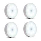 kit 04 Luminárias Lâmpada Led Sem fio com Sensor Presença recarregável