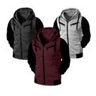 Kit 04 Moletom Blusa De Frio Casaco Com Ziper Jaqueta Com Capuz
