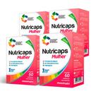 Kit 04 Nutricaps Mulher Polivitaminico Maxinutri 60 Capsulas Kit 04 Nutricaps Mulher Polivitaminico Maxinutri 60 Capsulas