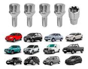 Kit 04 Parafuso Roda + Chave Antifurto 12x1,25 Fiat