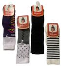 Kit 04 Pares De Meias Infantil 3/4 Meninas Rikam Tamanhos M 25 A 28 Cores Sortidas