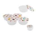 Kit 04 pçs Potes Com Tampas Para Mantimentos 625ml - PO-11