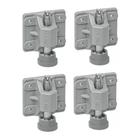 Kit 04 Pé Nivelador Regulável 75mm FGV/TN Para Mesas Armários