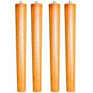 Kit 04 Pés Palito Madeira 35 cm Rosqueável P02 Móveis Poltrona Puff Mesa - Inoviza