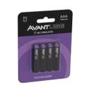 Kit 04 Pilhas Recarregáveis Reccaregável Palito AAA 1000Mah