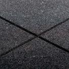 Kit 04 Placas Piso De Borracha Fitness 0,50 x 0,50m 16mm Preto Ultra Impact