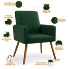 Kit 04 Poltronas Maria W01 Pés Palito Facto Verde Musgo