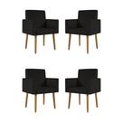 Kit 04 Poltronas Nina Decorativa Para Recepção Balaqui Decor Kit 04 Poltronas Nina Decorativa Para Recepção Balaqui Decor