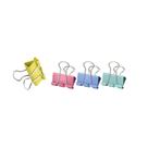 Kit 04 Prendedor De Papel Clip Binder 25mm Cores Pastel BRW Kit 04 Prendedor De Papel Clip Binder 25mm Cores Pastel BRW
