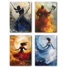 Kit 04 quadros decorativos Ogum, Xangô, Iansã e Iemanjá / Umbanda e Candomblé / Orixás