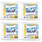 Kit 04 Recheio Enchimento de Almofada Soft Relax 45x45cm Trisoft