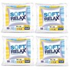 Kit 04 Recheio Enchimento de Almofada Soft Relax 50x50cm Trisoft