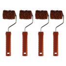 Kit 04 Rolo Textura Rustica Atlas 5cm Cabelo Anjo Mini