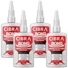 Kit 04 Super Adesivo Instantâneo 100g Universal Cibra Bond