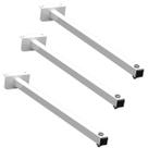 KIT 04 Suportes Haste De Refletor Led Parede Fachada Banner Base L Curva 40 Cm KIT 04 Suportes Haste De Refletor Led Parede Fachada Banner Base L Curva 40 Cm
