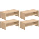 Kit 04 Suportes Para Monitor Stand Home Office Lap 63 cm L03 Amadeirado - Lyam