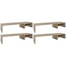 Kit 04 Suportes Para Monitor Stand Home Office Lap 90 cm L03 Amadeirado - Lyam