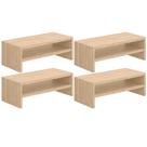Kit 04 Suportes Stand Para Monitores Mesa Escritório Home Office Lap L03 Amadeirado - Lyam Kit 04 Suportes Stand Para Monitores Mesa Escritório Home Office Lap L03 Amadeirado - Lyam