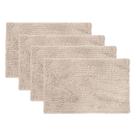 kit 04 Tapete Banheiro 38x58 Antiderrapante Bolinha Macarrão lavabo casa felpudo box absorvente água
