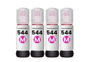 Kit 04 Tintas compatível T544 544 Magenta para impressora L3250 L3150 L3110 L3210 L1250