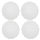 kit 04 Toalha De Geladeira Redondo Pvc Jogo Americano 38cm