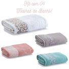 Kit 04 Toalhas de Banho Grande Super Macia de Algodão 450 Gr