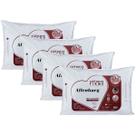 Kit 04 Travesseiros Altenburg Suporte Firme 0,50x0,70m Algodão 180 Fios
