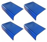 Kit 04 un Esteiras Suporte Reta Flexivel P/ Braço Sofá Azul Bic
