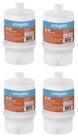 KIT 04 UN Refil Blindado AB100 Acquabios Aplicavel Filtros ACQUA POU 5 Rosca de 1/2 Carvão Ativado