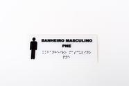 Kit 04 unid- Placa Braile Porta Banheiro