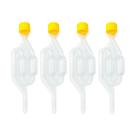 Kit 04 unidades Airlock Válvula Tipo S Air Lock Para Fermentação Cerveja Kombucha Vinho Conserva