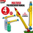 Kit 04 unidades Pulverizador Para Garrafa Pet Plantas Manual Borrifador Premium Qualidade Garantida