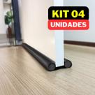 Kit 04 Veda Porta Pó Rolinho 80cm Protetor Impermeável Ajustável Vedação Sem Costura Proteção Contra Insetos