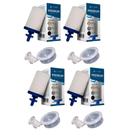 Kit 04 Vela Para Filtro Barro Alcalina Premium Tripla Ação + 04 Boia - Oasis