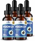 Kit 04 Vision Liv - Astaxantina, Zeaxantina, Luteína, Vitaminas e Zinco 30ml Celliv