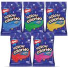 Kit 05 Açúcar Colorido Confeitaria 30g Cada Apti Ideal para Decoração de Doces