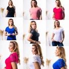 Kit 05 blusas femininas detalhe de renda