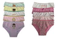 Kit 05 Calcinhas Femininas Infantil Algodao Super Premium confortáveis