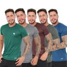 Kit 05 Camisa Dry Fit Premium Masculina Treino Academia (Cores Variadas)