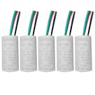 Kit 05 capacitor permanente duplo 4 6 uf 250v sibratec