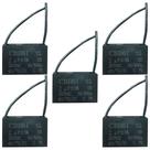 Kit 05 capacitor polipropileno 2x250v - quadrado cbb61