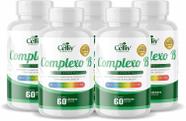 Kit 05 Complexo B (B1, B2, B3, B5, B6, B7, B9, B12) 60 Caps de 500MG Celliv