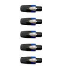 kit 05 Conector Speakon Macho Para Cabo Wireconex WC-605 4 Polos