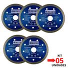 Kit 05 Disco Corte Turbo Continuo p/ Porcelanato Starfer