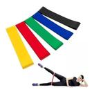 Kit 05 Elásticos Mini Band Exercício Extensor Treino Coloridos x
