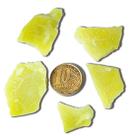 Kit 05 Fragmentos Pedra Bruta Natural Calcedônia Verde 18 gr Kit 05 Fragmentos Pedra Bruta Natural Calcedônia Verde 18 gr
