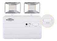 Kit 05 luminaria emergencia led 2 farois 5w 1200lumens 6500k